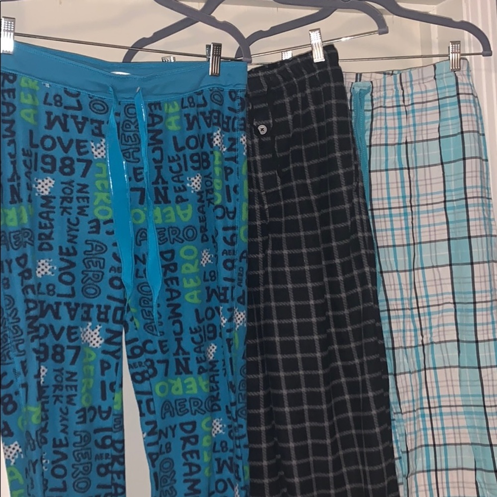 3 pajama pants!